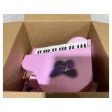 Qaba 37-Key Kids Toy Keyboard Piano Musical Electronic Instrument Grand Piano with Microphone, Stool, MP3, U-Disk, Lights for 3-6 Years, Pink