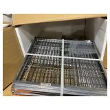 PawHut 45" Small Animal Cage, 4-Tier Rolling Ferret Cage with 6" Deep Slide-Out Tray, Platforms, Hammock, for Rabbit, Ferrets, Chinchillas, Gray