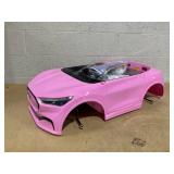 Qaba 12V Kids Ride On Car, Licensed Ford Mustang Mach-E Electric Car with Remote Control, LED Light, Music, Pink