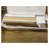 DG Casa Queen Size Solid Wood Brown with Upholstered Boucle Headboard, Modern Bed Frame