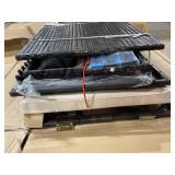 Outsunny Outdoor Lounge Chairs Set of 2 with 5-Level Angles Adjust Backrest, Thick Cushions, & Matching Table, Patio Rattan Furniture Sets for Pool Side, Balcony, Beach, Yard, MixedBrown (Missing Part