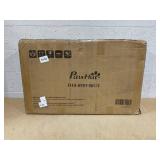 PawHut Wooden Bird Aviary with Slide-Out Tray, Birdhouse, Ladder, Perches for Finches, Parakeets, Gray