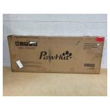 PawHut Wooden Rabbit Hutch Bunny Cage with Openable Waterproof Roof, No Leak Tray Solid Fir Wood Build for Rabbits, Chickens, Ducks, Indoor/Outdoor