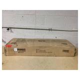 HOMCOM Narrow Storage Bench, Upholstered Entry Way Bench, Shoe Rack Bench with 2 Flip Drawers, 2 Vents for 8 Pairs of Shoes