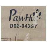 PawHut Dog Crate Furniture Decorative Cage Kennel with Strong Construction Materials & a Classic Americana Style, Grey