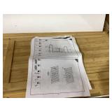 kleankin Freestanding Bathroom Sink Cabinet, Bamboo Under Sink Cabinet Cupboard Organizer with 2 Slatted Doors, Natural