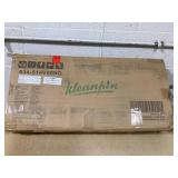 kleankin Freestanding Bathroom Sink Cabinet, Bamboo Under Sink Cabinet Cupboard Organizer with 2 Slatted Doors, Natural