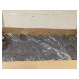 Storage Ottoman, Linen Fabric Button Tufted Storage Bench with Soft Close Lid for Living Room, Entryway or Bedroom Heather Gray