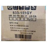 Storage Ottoman, Linen Fabric Button Tufted Storage Bench with Soft Close Lid for Living Room, Entryway or Bedroom Heather Gray