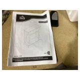 HOMCOM 27" Freestanding Electric Fireplace with Mantel, 1400W Replaceable Fireplace Insert Heater with Timer, White