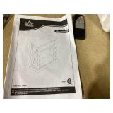 HOMCOM 27" Freestanding Electric Fireplace with Mantel, 1400W Replaceable Fireplace Insert Heater with Timer, White