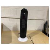 HOMCOM Oscillating Ceramic Tower Indoor Space Heater for Home, Adjustable Thermostat, 24H Timer & Remote Control, Tip-Over and Overheating Safety Protection, 25 Inches, 1500W/1000W