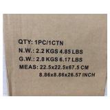 HOMCOM Oscillating Ceramic Tower Indoor Space Heater for Home, Adjustable Thermostat, 24H Timer & Remote Control, Tip-Over and Overheating Safety Protection, 25 Inches, 1500W/1000W