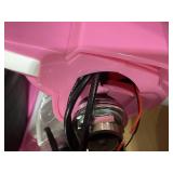 Qaba 24V Kids Motorcycle with 3-Speed, Electric Motorcycle with Rear Suspension and LED Lights for 8-12 Years Old, Pink