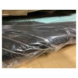 Aosom 2-in-1 Dog Bike Trailer Pet Stroller Carrier for Large Dogs with Hitch, Quick-release Wheels, Foot Support, Pet Bicycle Cart Wagon Cargo for Travel, Blue