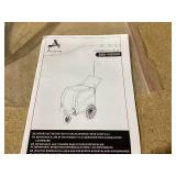 Aosom 2-in-1 Dog Bike Trailer Pet Stroller Carrier for Large Dogs with Hitch, Quick-release Wheels, Foot Support, Pet Bicycle Cart Wagon Cargo for Travel, Blue