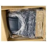 Flash Furniture BT-7821-BK-GG 33 Inch Swivel Recliner Black Upholstered Wood Base