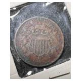 1864 US 2 CENT PIECE