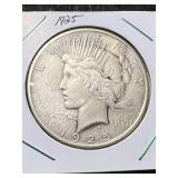 1925 US PEACE SILVER DOLLAR