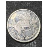 1 TROY OZ .999 FINE SILVER ANNIVERSARY ROUND