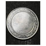 1 TROY OZ .999 FINE SILVER ANNIVERSARY ROUND