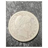 1907 US BARBER QUARTER