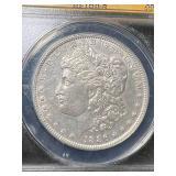 1886 US MORGAN SILVER DOLLAR ANACS MS60 DETAILS