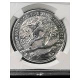 2021 BRITTANIA 1 TROY OZ .999 FINE SILVER NGC MS69