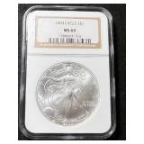 2003 AMERICAN SILVER EAGLE NGC MS69