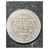 1 TROY OZ .999 FINE SILVER LIBERTY ROUND