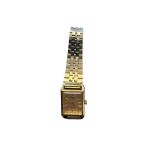 Phasar Quartz Gold-Tone Square Face Wristwatch with Metal Band