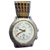 Timex Indiglo Alarm Wristwatch with Two-Tone Expansion Band