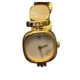 Emilio Robba Gold Tone Ladies Quartz Bracelet Watch