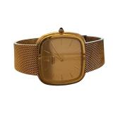 Seiko Quartz Gold-Tone Mesh Band Wristwatch