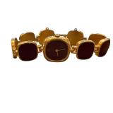 Ladies Jules Rolle Paris Gold Tone Bracelet Wristwatch