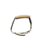 Benrus Quartz Dual Dial Rectangular Wristwatch with Metal Band