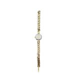 Cartier Paris Swiss Quartz Ladies Watch with Gold and Silver-Tone Chain Bracelet