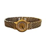 Seiko Quartz Gold-Tone Wristwatch with Roman Numeral Dial