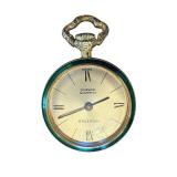 Vintage Nastrix 17 Jewels Incabloc Swiss Pocket Watch with Green Enamel Case