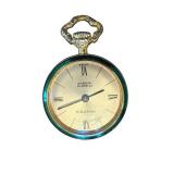 Vintage Nastrix 17 Jewels Incabloc Swiss Pocket Watch with Green Enamel Case