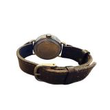 Swiss Army Brand Stainless Steel Wristwatch with Leather Band