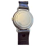 Swiss Army Brand Stainless Steel Wristwatch with Leather Band