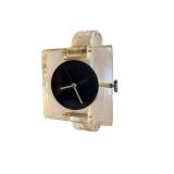 Vintage Modernist Lucite Mechanical Bracelet Watch by Pierre Cardin
