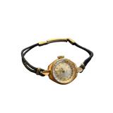 Vintage J.B. Hudson 17 Jewels Ladies Wristwatch with Black Cord Band