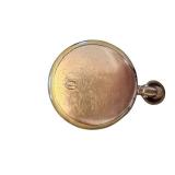 Antique Waltham Pocket Watch with Gold-Tone Case and Exposed Movement