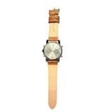 Naviforce NF9095M Analog Wristwatch with Brown Strap