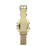 Infantry Military Style Quartz Watch with Beige Nylon Strap