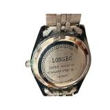 Longbo Stainless Steel Water Resistant Wristwatch