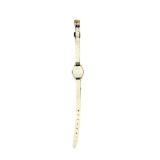 Caravelle Bulova Ladies Quartz Watch with Black Strap