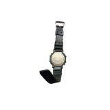 Digital Sports Wristwatch with Black Plastic Band and Alarm